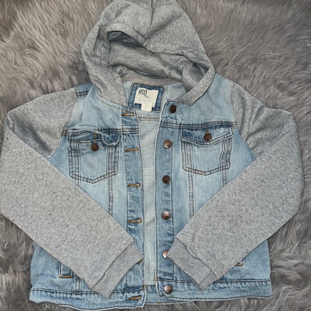 RSQ collection. Denim Grey Hoodie size XL in children, S in adult.